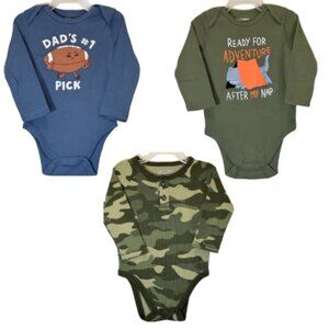 Old Navy Boy's Onesie Set of 3 Size 6-12M